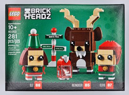 BrickHeadz LEGO 40353 – BrickHeadz Reindeer, Elf and Elfie