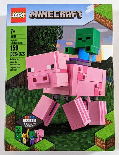 Minecraft LEGO 21157 – Minecraft BigFig Pig with Baby Zombie