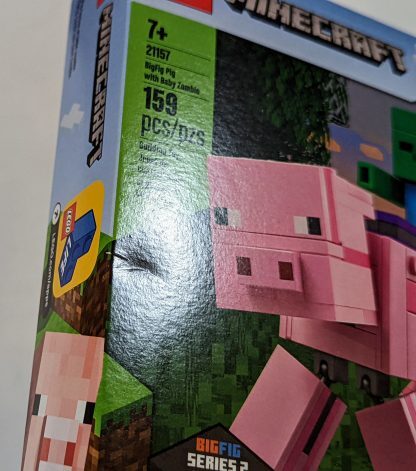 Minecraft LEGO 21157 – Minecraft BigFig Pig with Baby Zombie