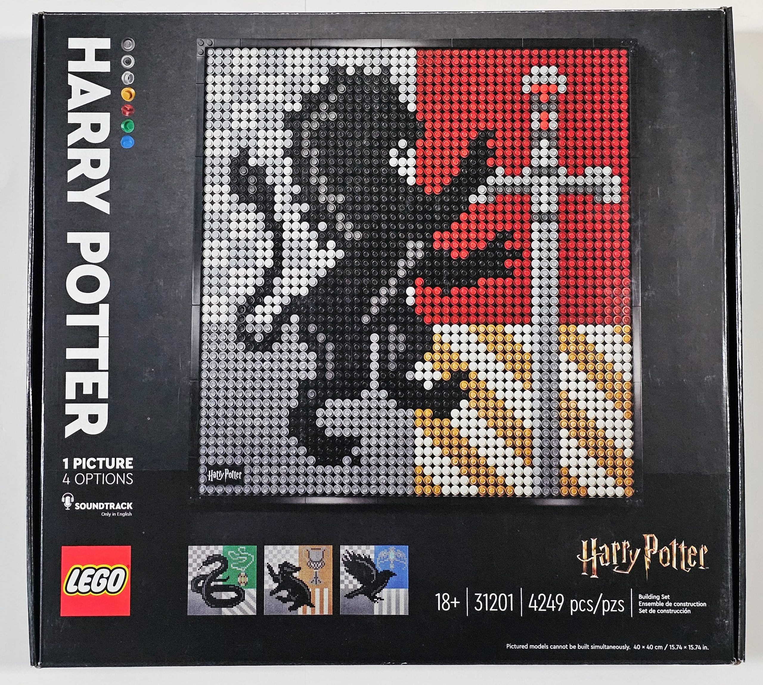 LEGO Art LEGO 31201 – Art Harry Potter Hogwarts Crests LEGO 31201 - Art Harry Potter Hogwarts Crests